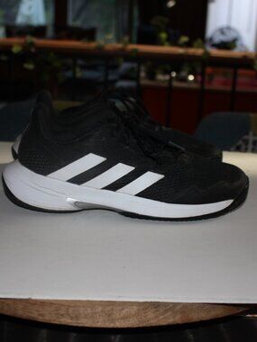 Adidas Court Jam Control Tennis Shoes Sz 8 W Black White